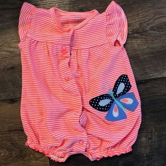 Carter's Rompers Size 6 Months Girls Blue Pink - Picture 6 of 12